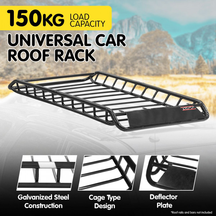 RIGG Universal Car Roof Rack Cage Cargo Carrier image 3