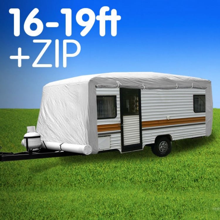 Caravan Cover with zip 16-19 ft image 2