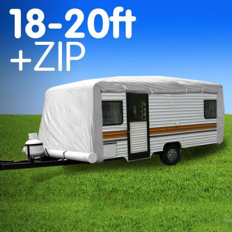 Caravan Cover with zip 18-20 ft image 4