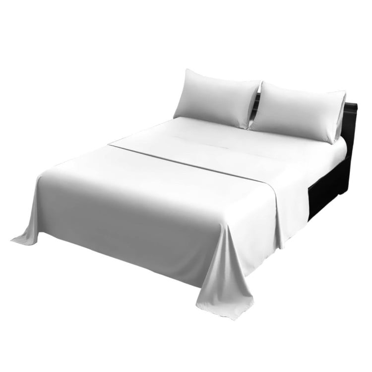 1000 Thread Count Cotton Rich King Bed Sheet Set 4-Piece Gift Pack in White image 4