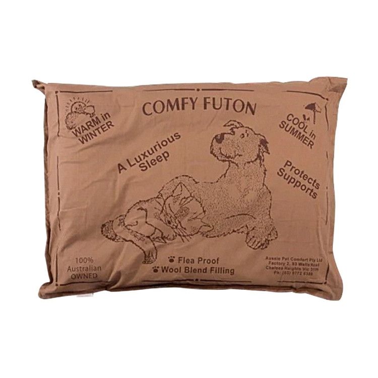 Aussie Made Extra Large Comfy Pet Futon Dog 122cm Wool Blend Large - Brown image 3