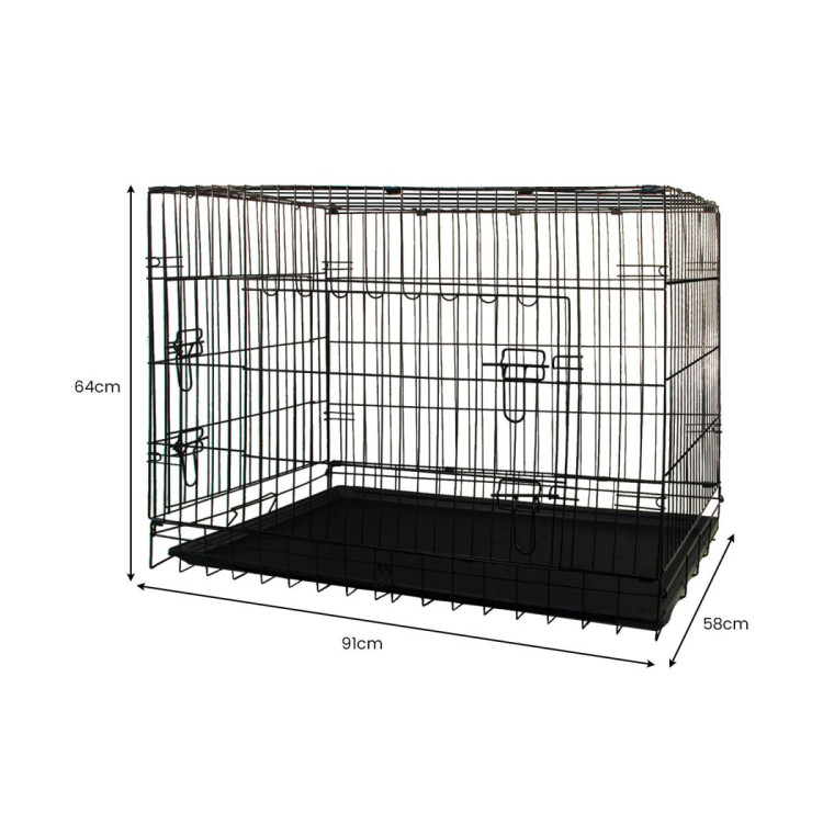Royale 36in Foldable Pet Wire Dog Crate - Medium image 3