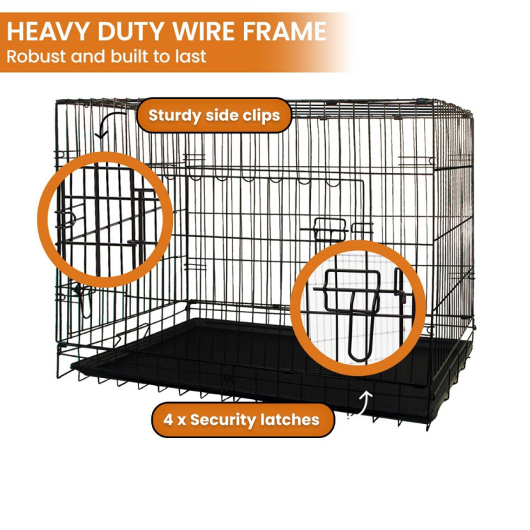 Royale 36in Foldable Pet Wire Dog Crate - Medium image 5