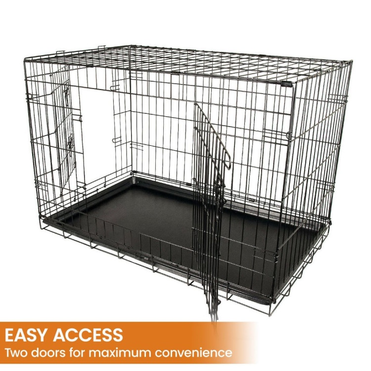 Royale 36in Foldable Pet Wire Dog Crate - Medium image 6