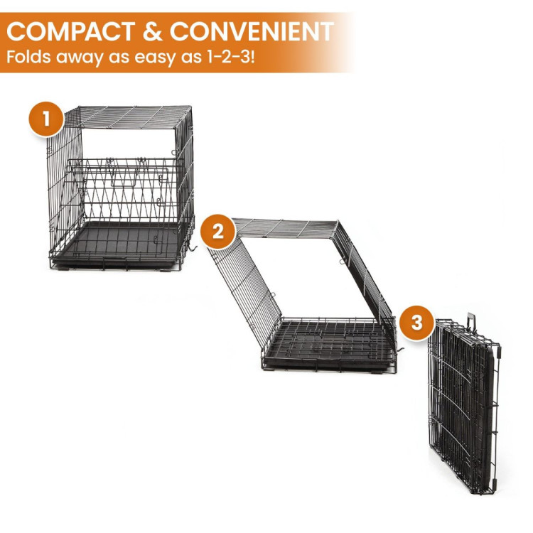 Royale 36in Foldable Pet Wire Dog Crate - Medium image 9