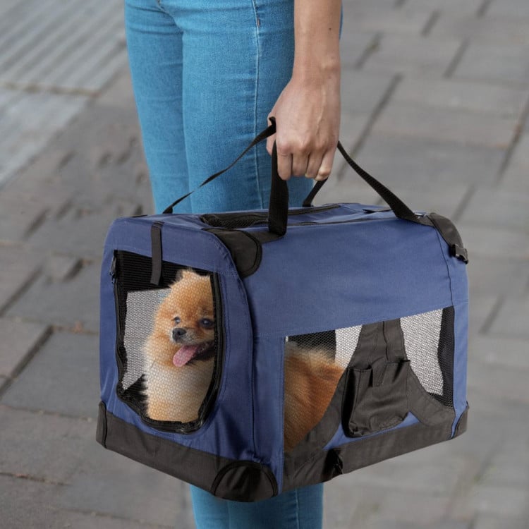 Royale Heavy Duty Soft Collapsible Pet Carrier Travel Friendly Medium image 12