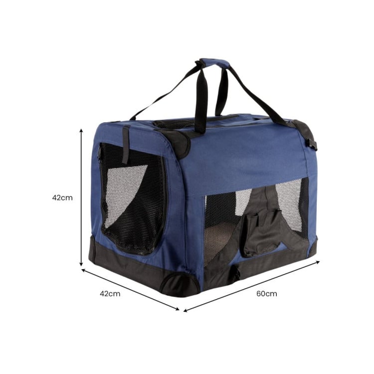 Royale Heavy Duty Soft Collapsible Pet Carrier Travel Friendly Medium image 3