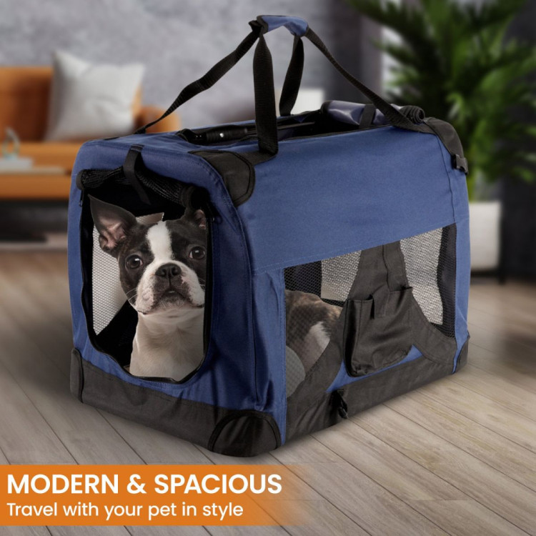 Royale Heavy Duty Soft Collapsible Pet Carrier - Large image 7