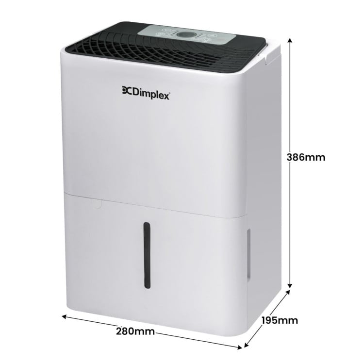 Dimplex Portable 12L Dehumidifier in Black and White image 4