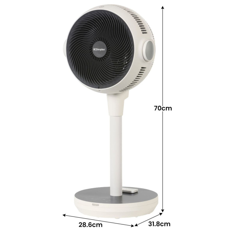 Dimplex Heat and Cool Air Circulator Pedestal Fan with LED Display and Timer image 3