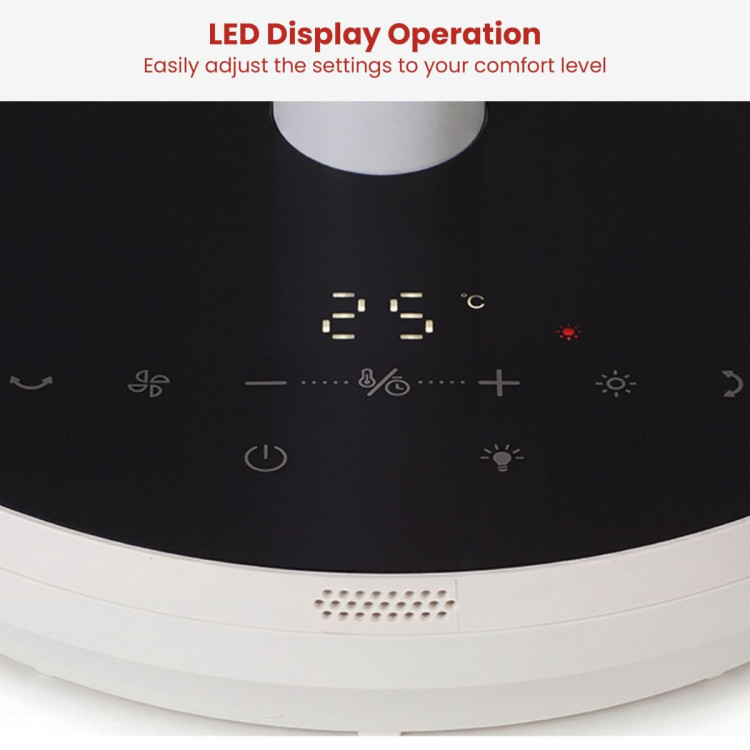 Dimplex Heat and Cool Air Circulator Pedestal Fan with LED Display and Timer image 8