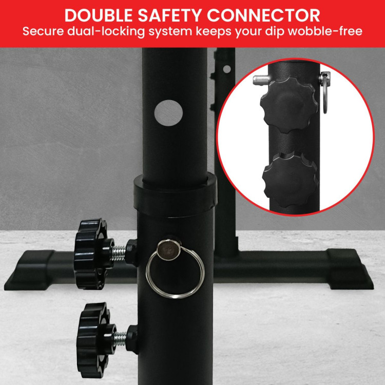 Powertrain Height-Adjustable Dip Bars Pair Load Capacity 200kg Separated Type image 6