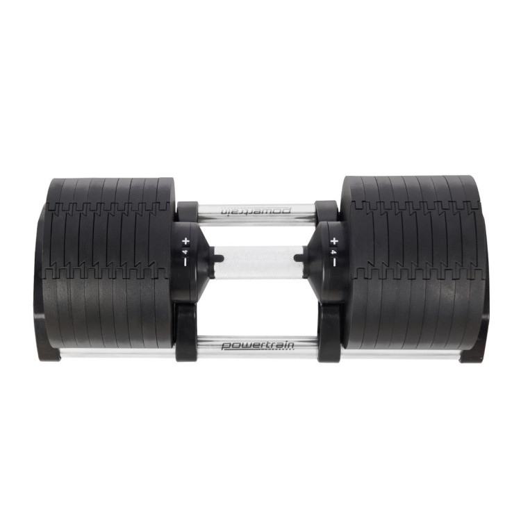 Powertrain Eon 36kg Dial-Up Adjustable Dumbbell Home Gym Weights image 3