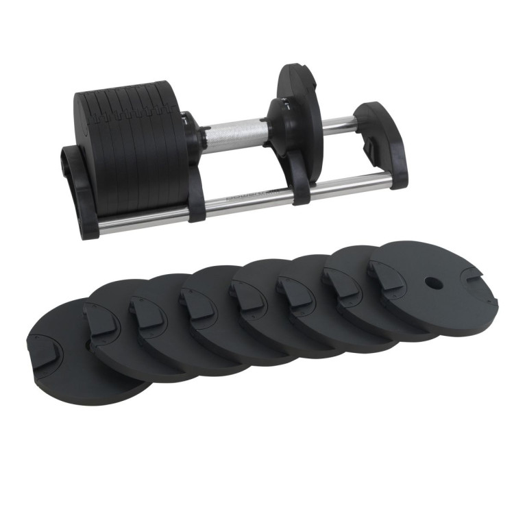 Powertrain Eon 2 x 36kg Dial-Up Adjustable Dumbbell Home Gym Weights image 5