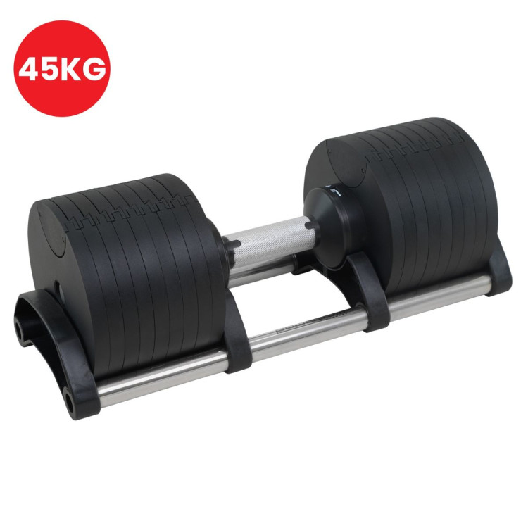 Powertrain Eon Dial Up 45KG Adjustable Dumbbell - Black image 6