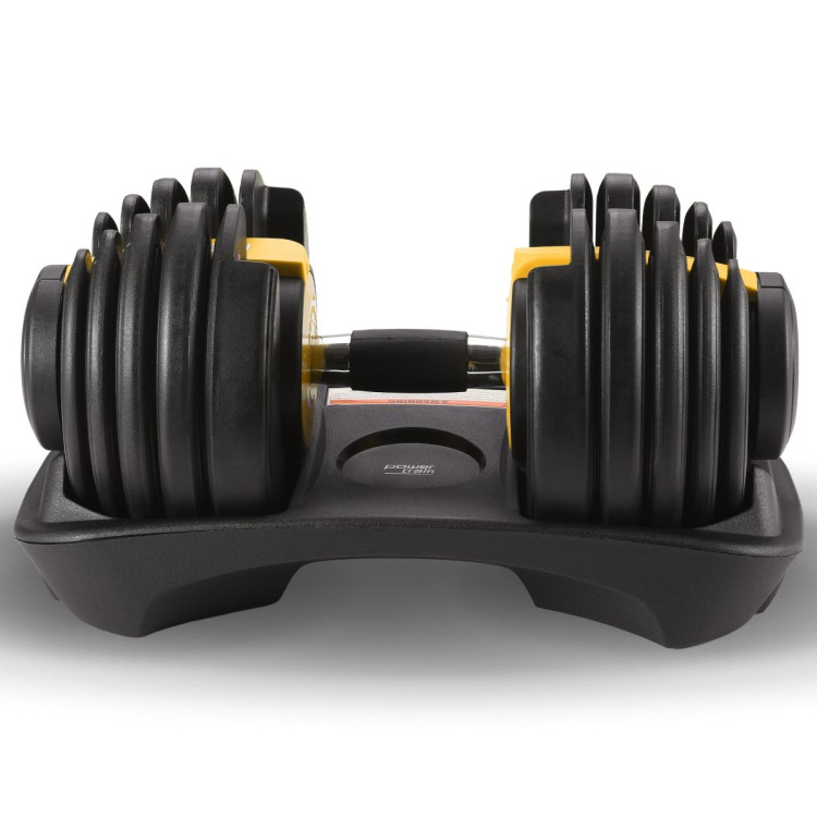 Powertrain 24kg Gold Adjustable Dumbbell Home Gym Weights image 9