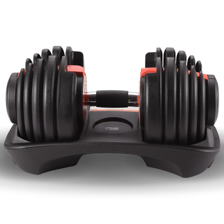 Powertrain 24kg Adjustable Dumbbells 15-in-1 Home Gym Weights  Red image 9