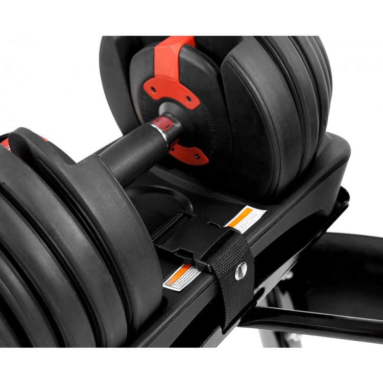 Pair Powertrain Adjustable Dumbbell Set with Stand - 24kg (ea) image 5