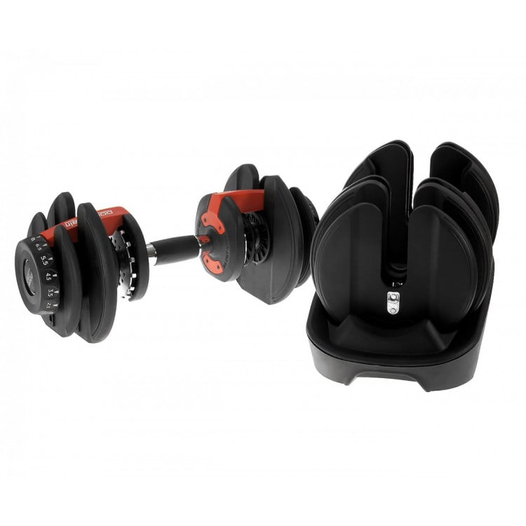 Pair Powertrain Adjustable Dumbbell Set with Stand - 24kg (ea) image 6