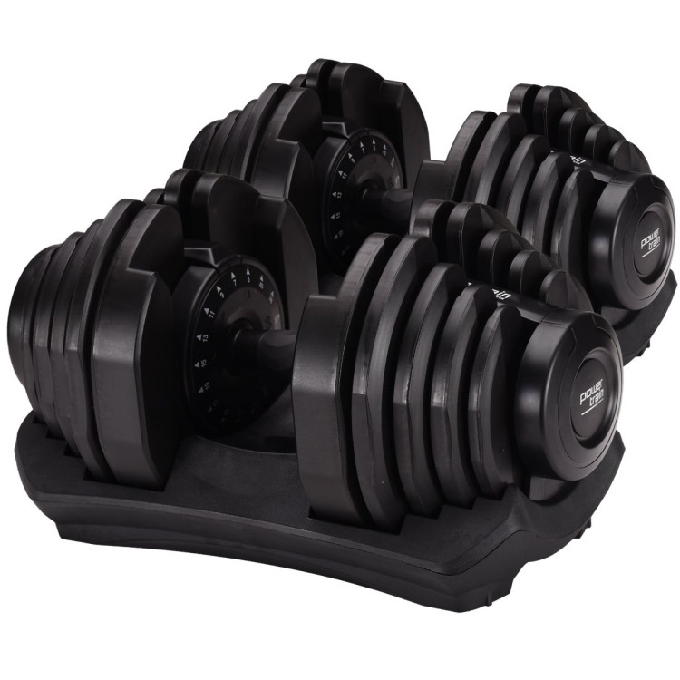 Powertrain 80kg Adjustable Dumbbell Home Gym Weights