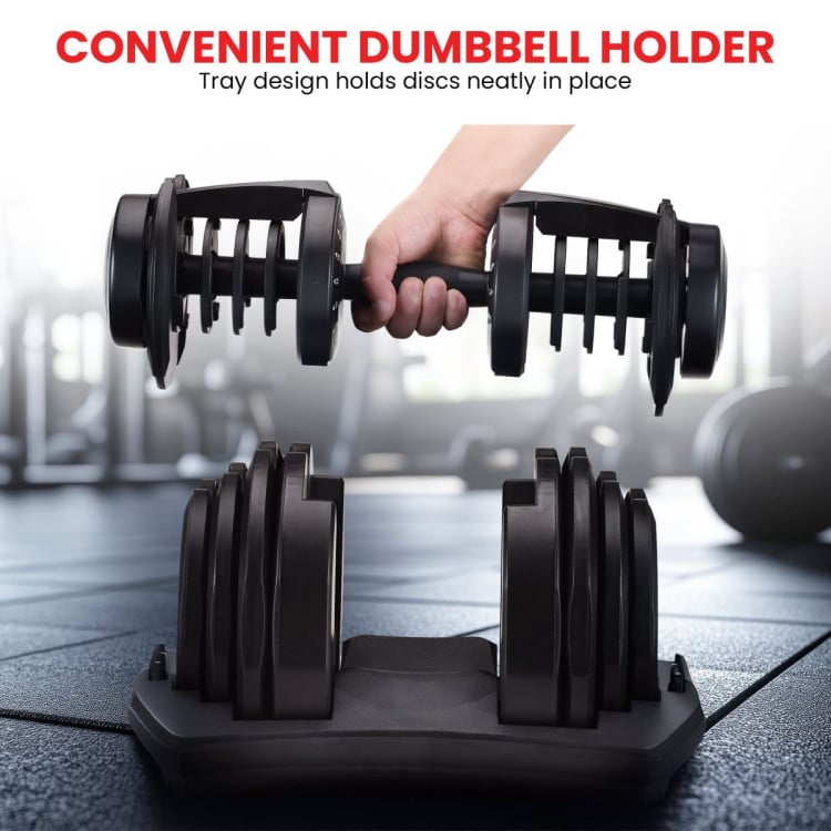 Powertrain 80kg Adjustable Dumbbell Home Gym Weights image 7