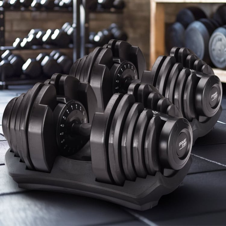 Powertrain 80kg Adjustable Dumbbell Home Gym Weights image 13