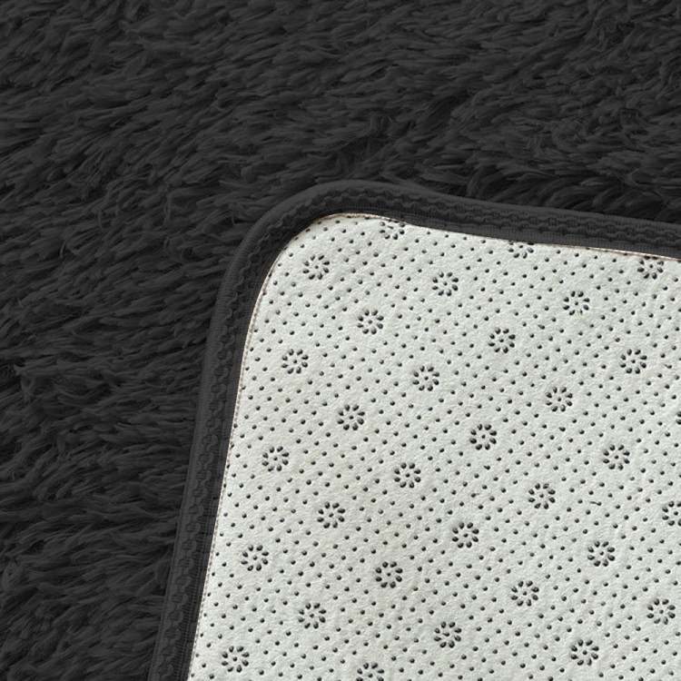 New Designer Shaggy Floor Confetti Rug Black 160x230cm image 5
