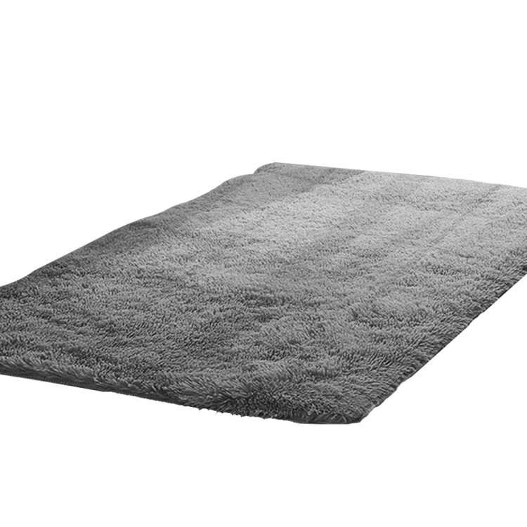 New Designer Shaggy Floor Confetti Rug Grey 160x230cm image 4