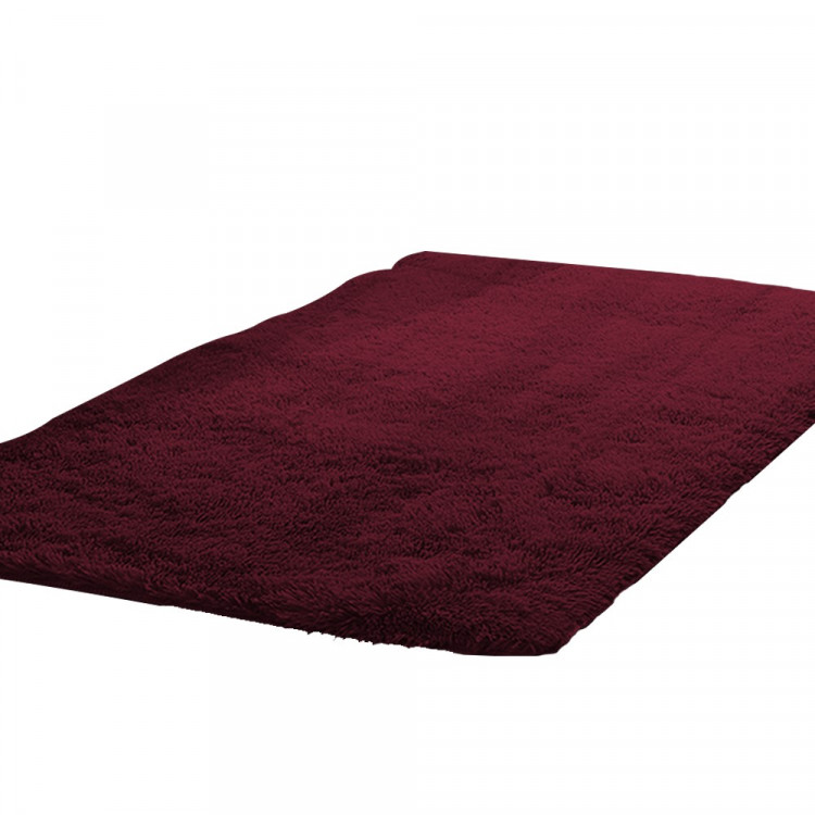 New Designer Shaggy Floor Confetti Rug Burgundy 120x160cm image 2