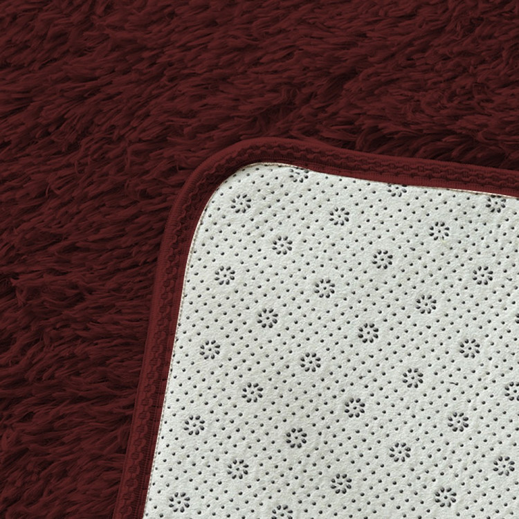 New Designer Shaggy Floor Confetti Rug Burgundy 120x160cm image 5