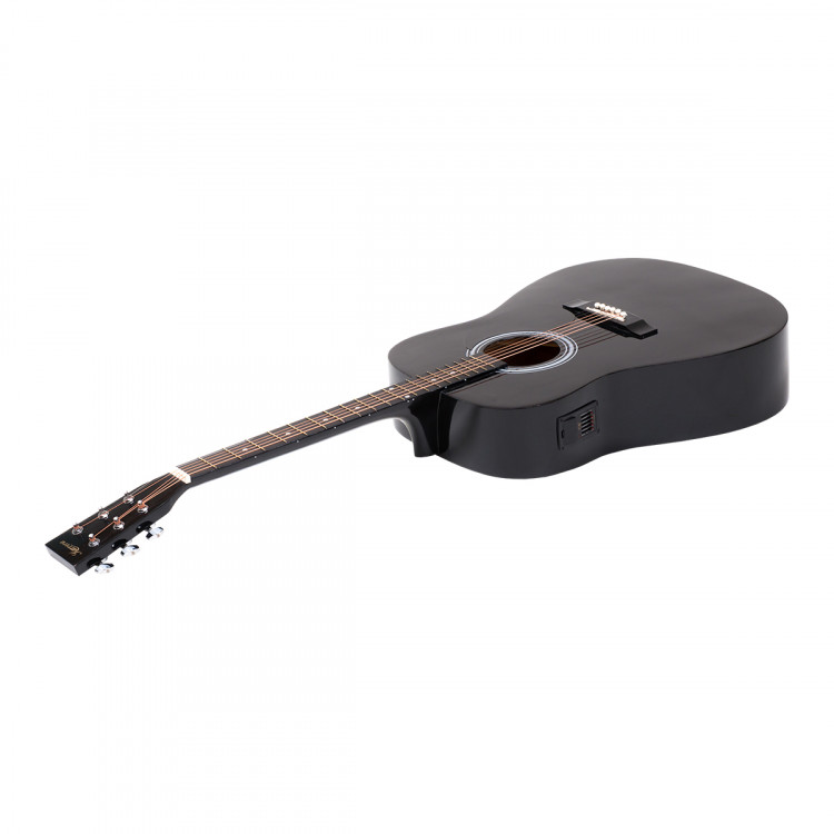 Karrera Electronic Acoustic Guitar 41in  - Black image 3