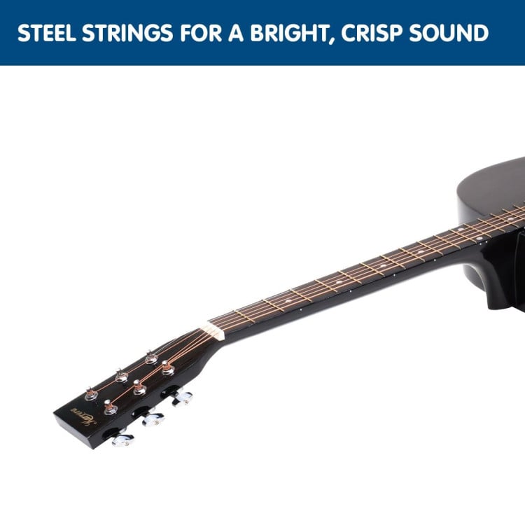 Karrera Electronic Acoustic Guitar 41in  - Black image 6
