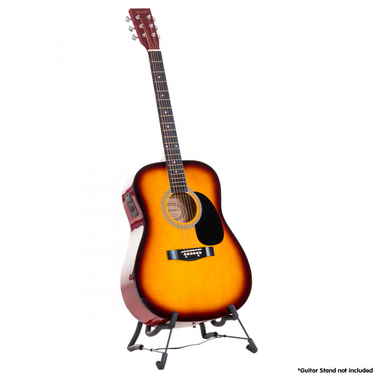 Karrera Electronic Acoustic Guitar 41in  - Sunburst image 2