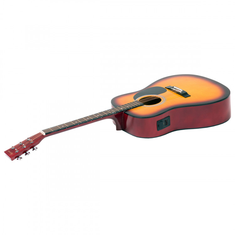 Karrera Electronic Acoustic Guitar 41in  - Sunburst image 3