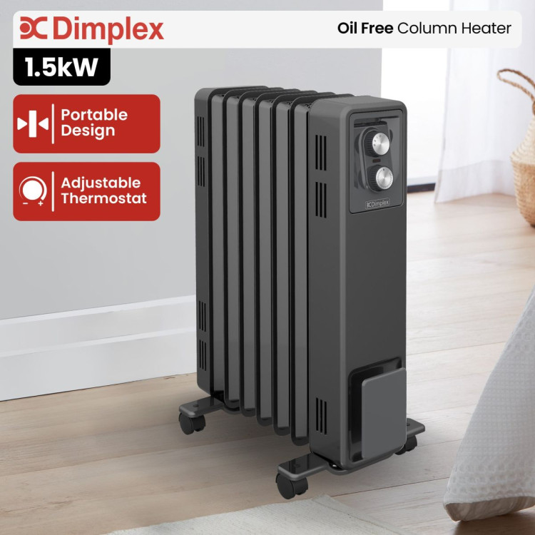 Dimplex Oil Free 1.5kW Column Heater w/ Thermostat in Black image 9