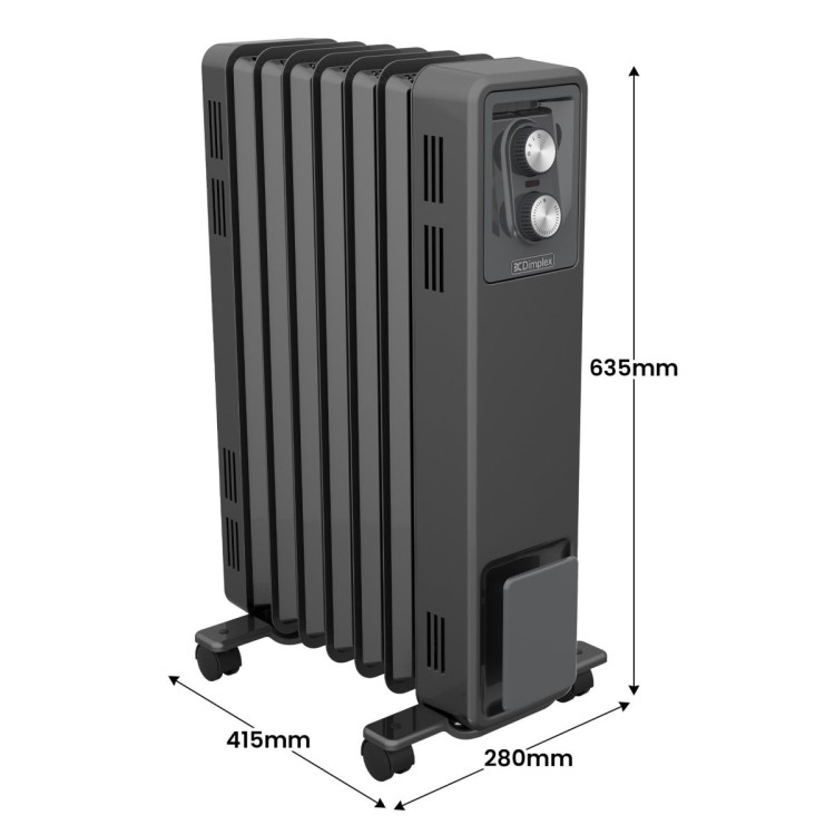 Dimplex Oil Free 1.5kW Column Heater w/ Thermostat in Black image 4