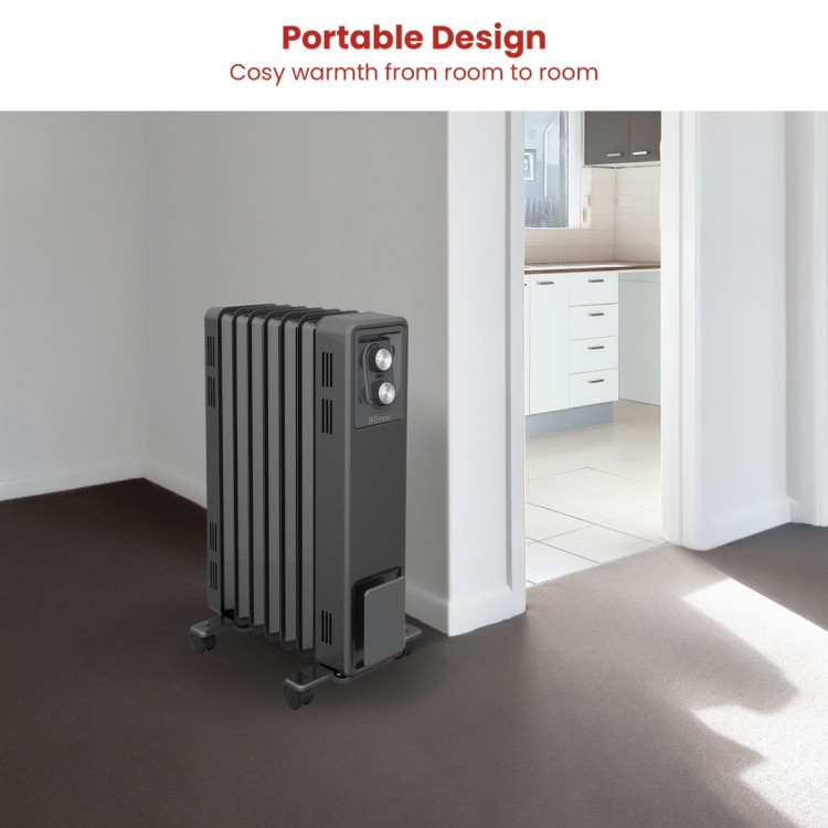 Dimplex Oil Free 1.5kW Column Heater w/ Thermostat in Black image 5