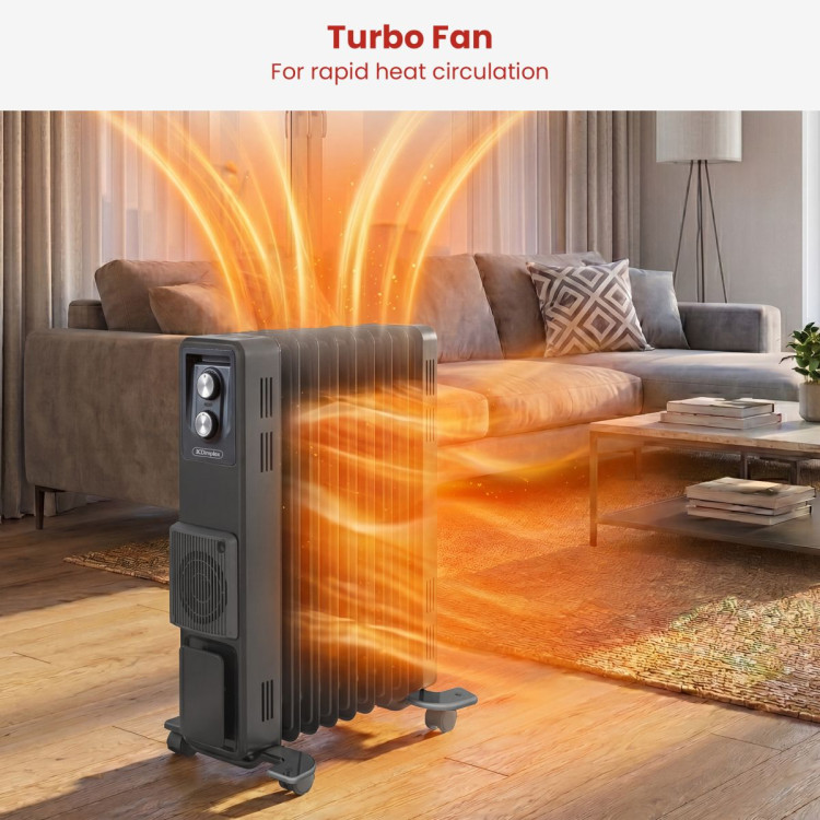 Dimplex 1.5kW Oil Free Column Heater 5 Fin with Thermostat Turbo Fan image 9