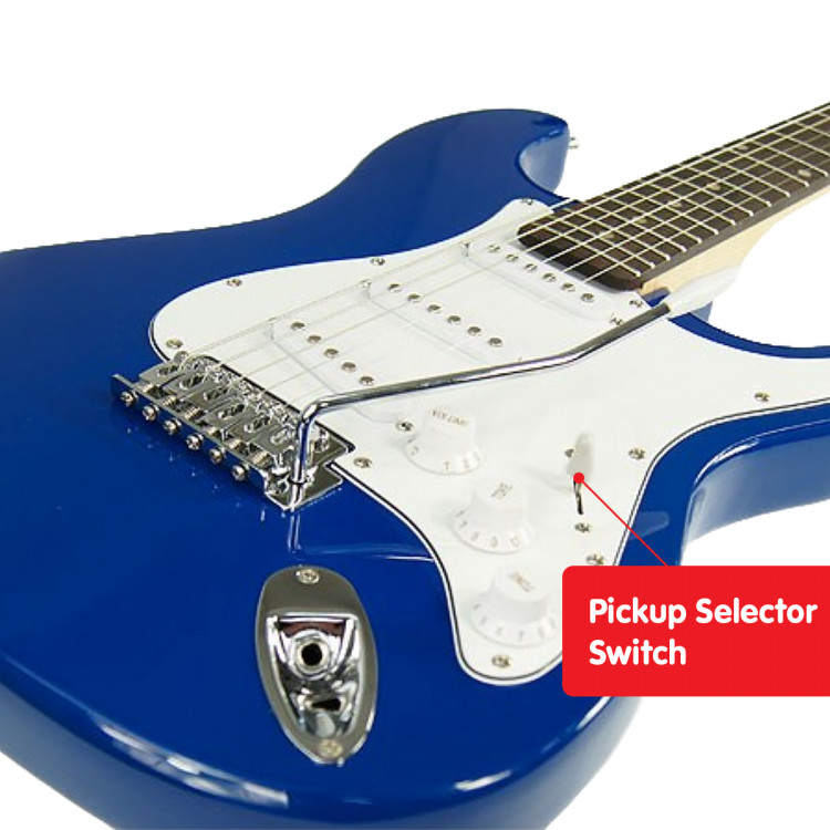 Karrera 39in Electric Guitar - Blue image 4