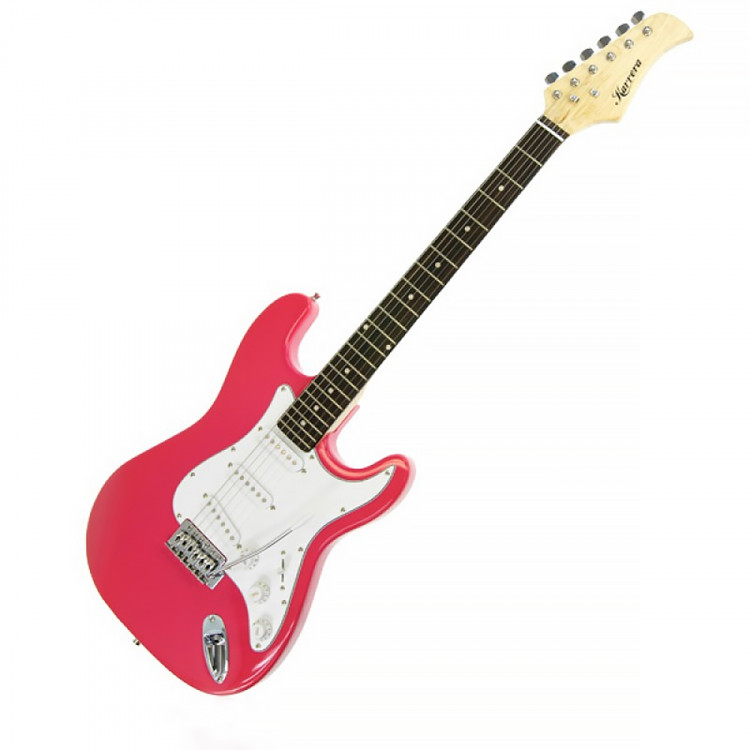 Karrera 39in Electric Guitar  - Pink image 3