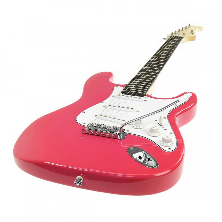 Karrera 39in Electric Guitar  - Pink image 5