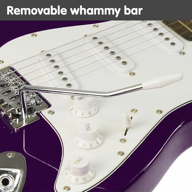 Karrera 39in Electric Guitar - Purple image 5