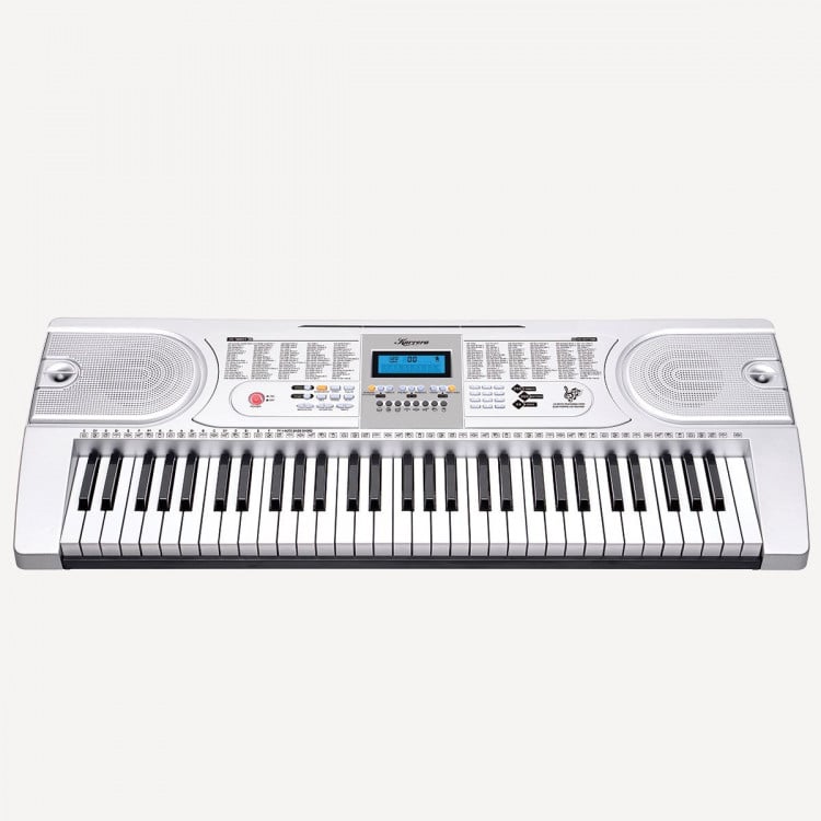 Karrera 61 Keys Electronic Keyboard Piano with Stand - Silver image 4