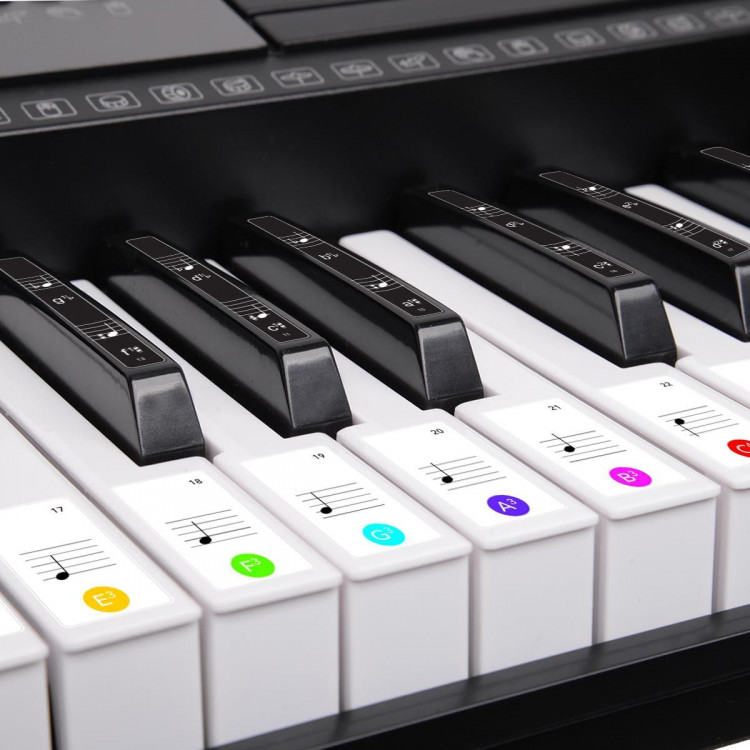 Karrera 61 Keys Electronic LED Keyboard Piano with Stand - Black image 8