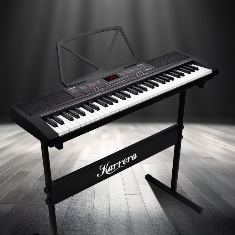 Karrera 61-Key Electronic Piano Keyboard 75cm - Black image 12