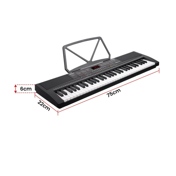 Karrera 61-Key Electronic Piano Keyboard 75cm - Black image 4