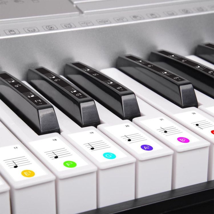 Karrera 61 Keys Electronic LED Keyboard Piano with Stand - Silver image 9