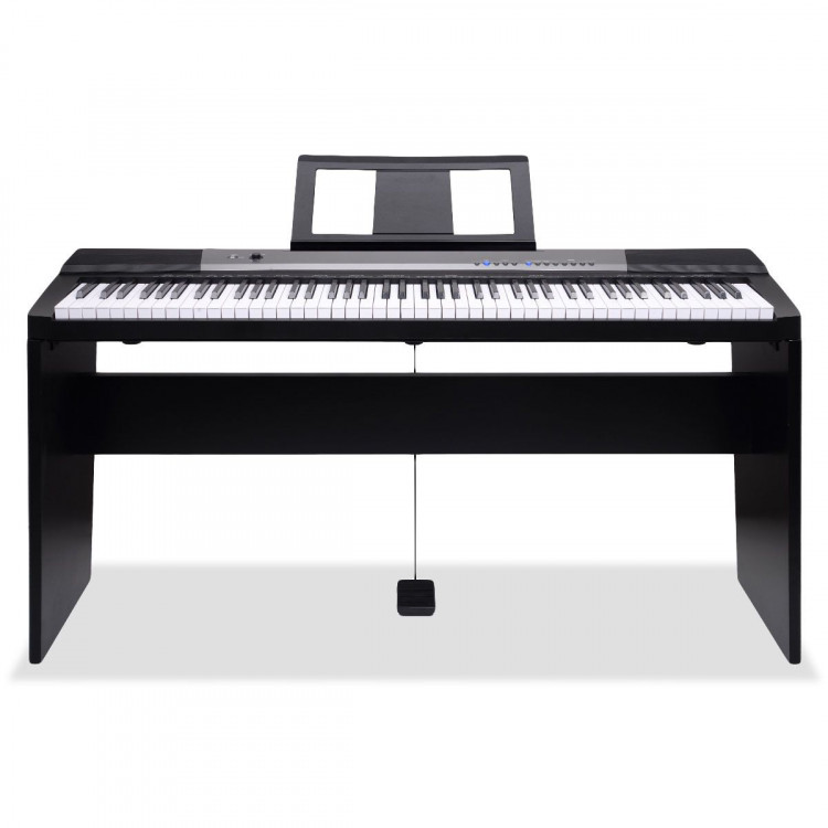 Karrera 88 Keys Electronic Keyboard Piano with Stand Black image 3