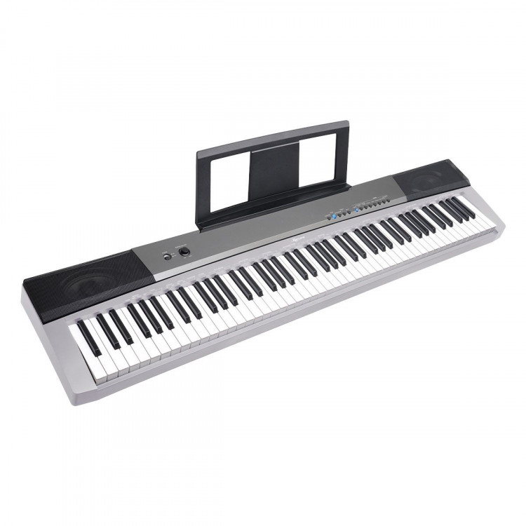 Karrera 88 Keys Electronic Keyboard Piano with Stand Silver image 3