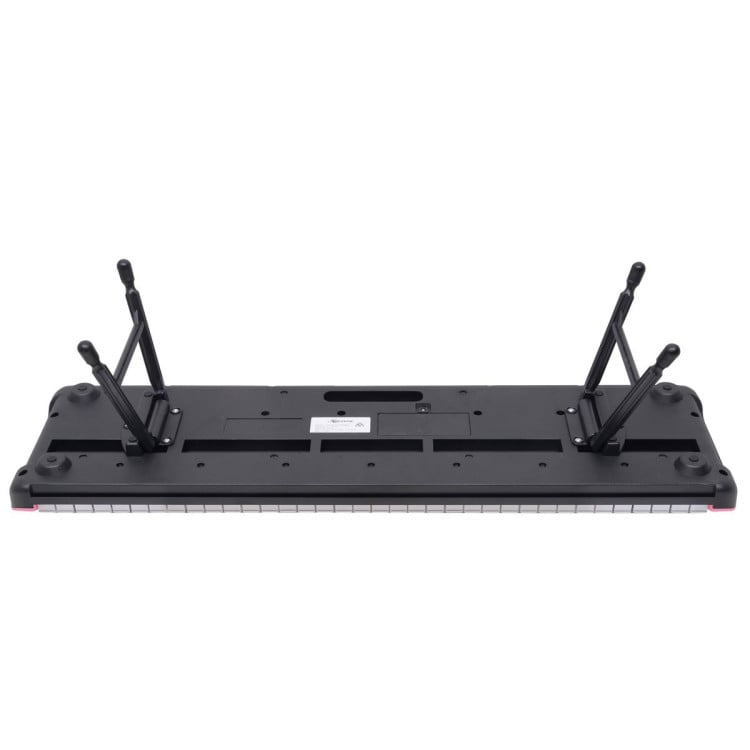 Karrera 61-Key Electronic Piano Keyboard with LED and Folding Stand in Pink CHJ-SD1 image 5